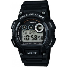 Casio W-735H-1AVEF Commando Man Digital Watch - Quartz, Alarm, Chronograph, Countdown, 24-Hour Display, 100m Water Resistant, Black Resin