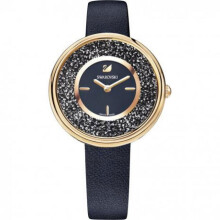 Swarovski 5275043 Crystalline Pure Rose Gold Black Ladies Watch