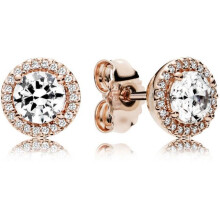 Pandora 286272CZ Women's Classic Sterling Silver Earrings