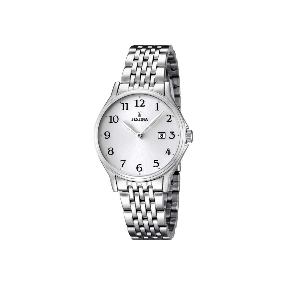 Festina F16748-1 Watch Steel White Female Silver