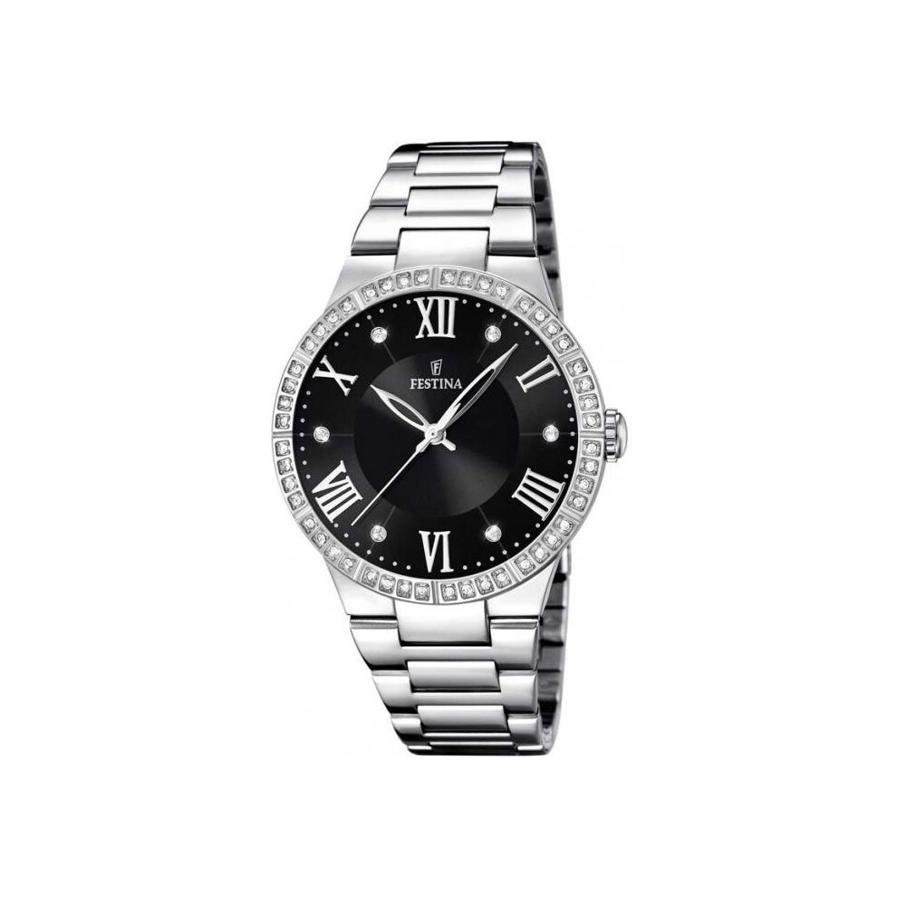 Festina Miss F16719-2 Watch Steel Black Woman Silver
