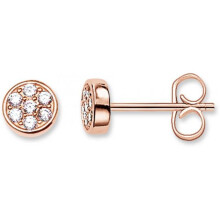Earrings Thomas Sabo H1848-416-14 Earrings Sparkling Circles Silver Rose Gold Woman