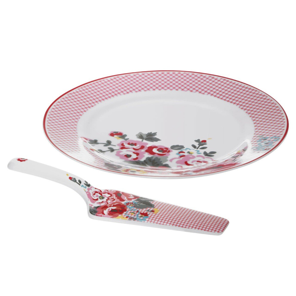 Premier Housewares Durable Cake Plate And Slice, Beautifully Designed Cake Plate And Slice, Elegant Plate And Slice For Parties