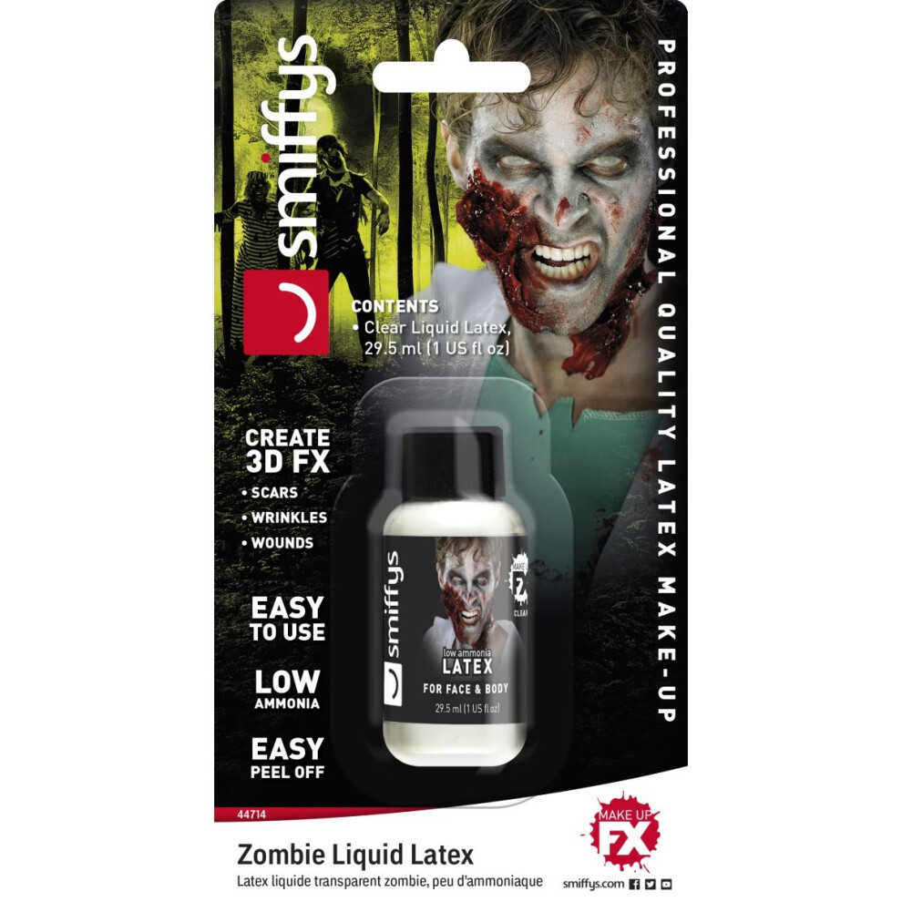 Smiffy's 1Oz Zombie Liquid Latex Clear