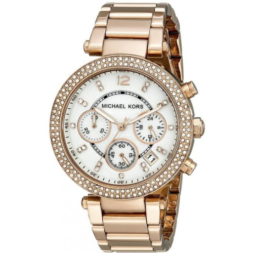 Michael Kors MK5491 Michael Kors PARKER Chronograph rosaguld dameur