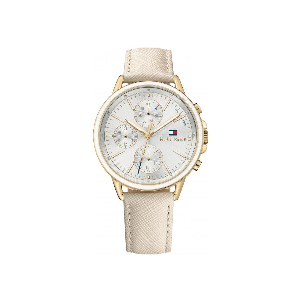 Tommy Hilfiger 1781790 Chronograph Beige Leather Woman