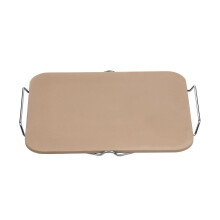 Versatile Pizza Stone Rectangular Stoneware Board, Complete Stone Pizza For Dinner, Durable Baking Stone