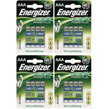 16 x Energizer AAA Rechargeable Power Plus Batteries mAh NiMH 700mAh LR03 HR03