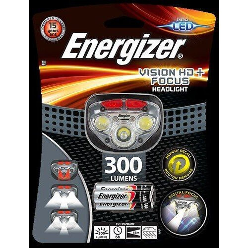 Energizer Energizer Vision HD+ Focus Headlight with 3 x AAA Batteries Included
