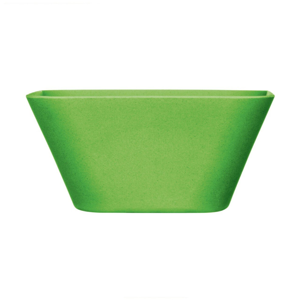 Eden Bamboo Fibre Square Salad Serving Bowl, Green