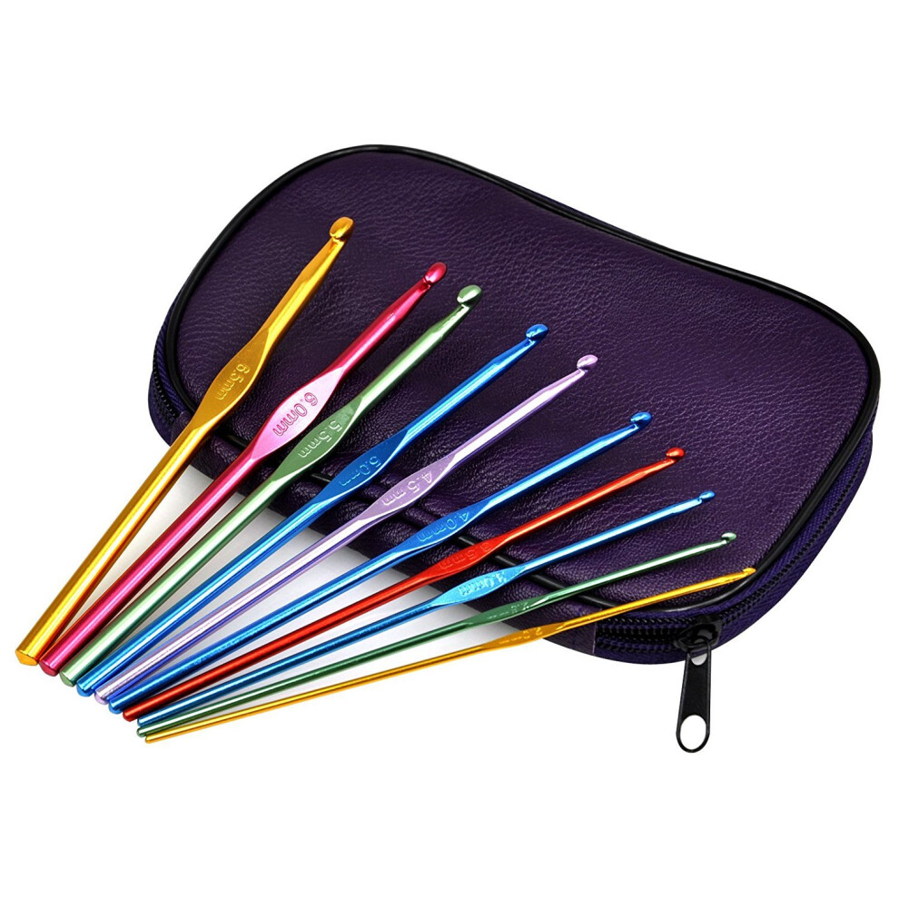 22pc Trixes Aluminium Crochet Hooks | Crochet Hook Set With Case