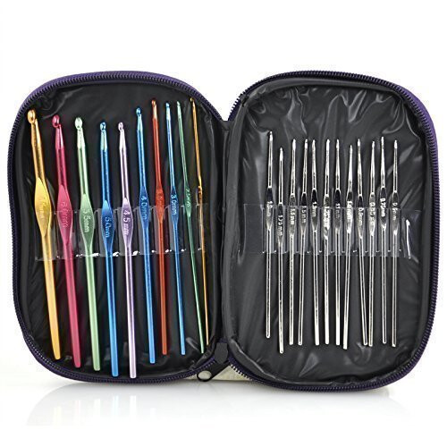 22pc Trixes Aluminium Crochet Hooks | Crochet Hook Set With Case 1
