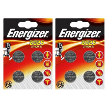 8 x Energizer CR2025 DL2025 SBT-14 3v Lithium Coin Cell Battery