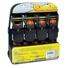 4 X Kingfisher Diyrs4 1-Inch X 15 Ft Ratchet Straps - Orange