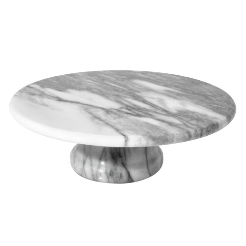 Premier Housewares Marble Cake Stand, White