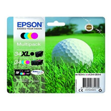 Cartouche jet d'encre Epson DURABrite Ultra 34XL/34 - Noir, Cyan, Magenta, Jaune - Pack de 4