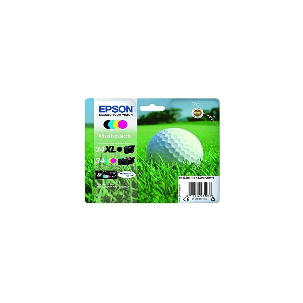 Epson -34Xl Mpack Ink (Xl Bk&Std Cmy)