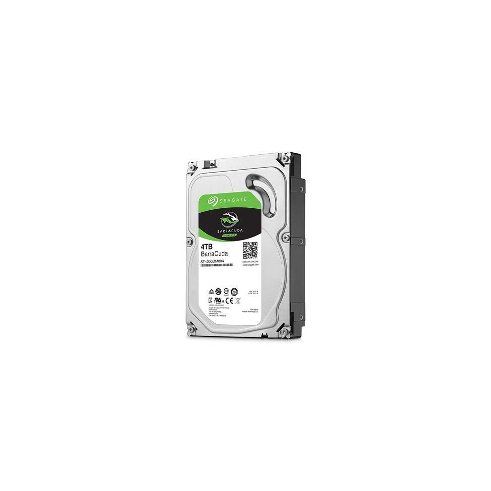 Seagate 4 TB BarraCuda 3.5 Inch 5400 RPM Internal Hard Drive (256 MB Cache, SATA 6 GB/s, Up To 190 MB/s)