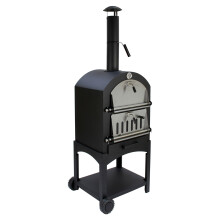 (With Cover) Outdoor Pizza Oven & Charcoal Barbecue | Multi-Function Garden Oven