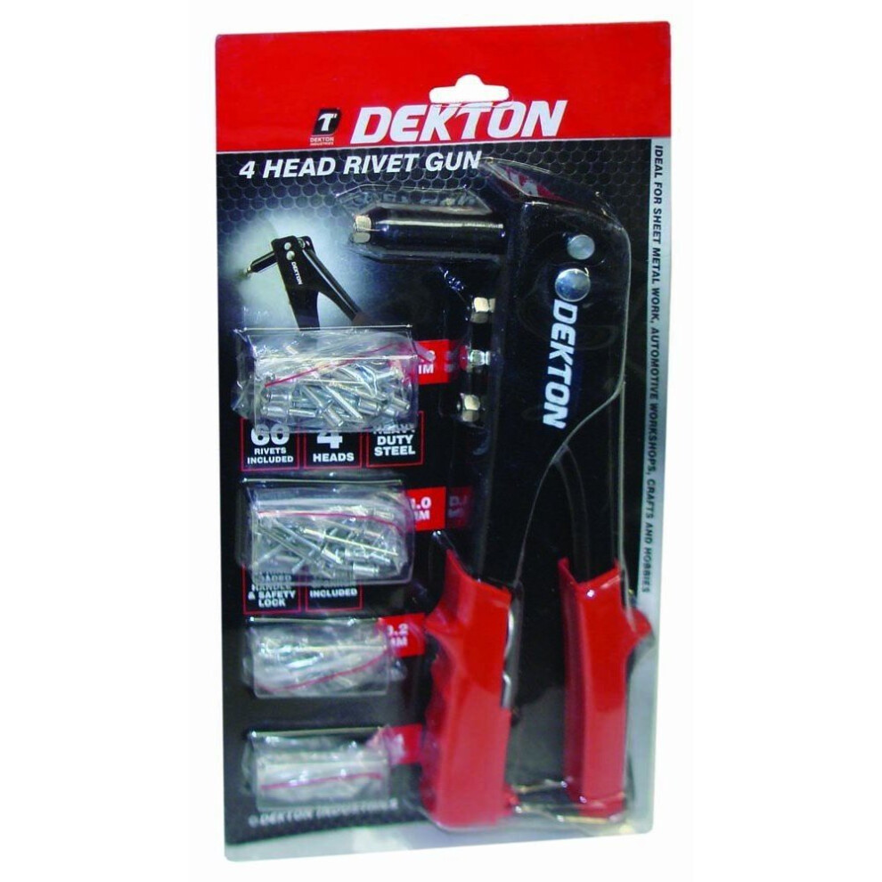 Dekton DT20610 4-Head Rivet Gun