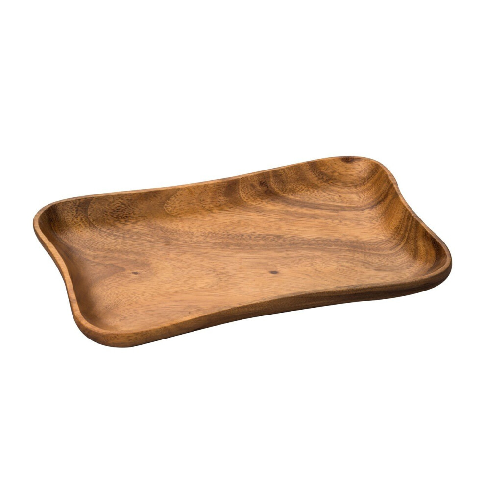 Premier Housewares Acacia Wood Socorro Concave Serving Dish