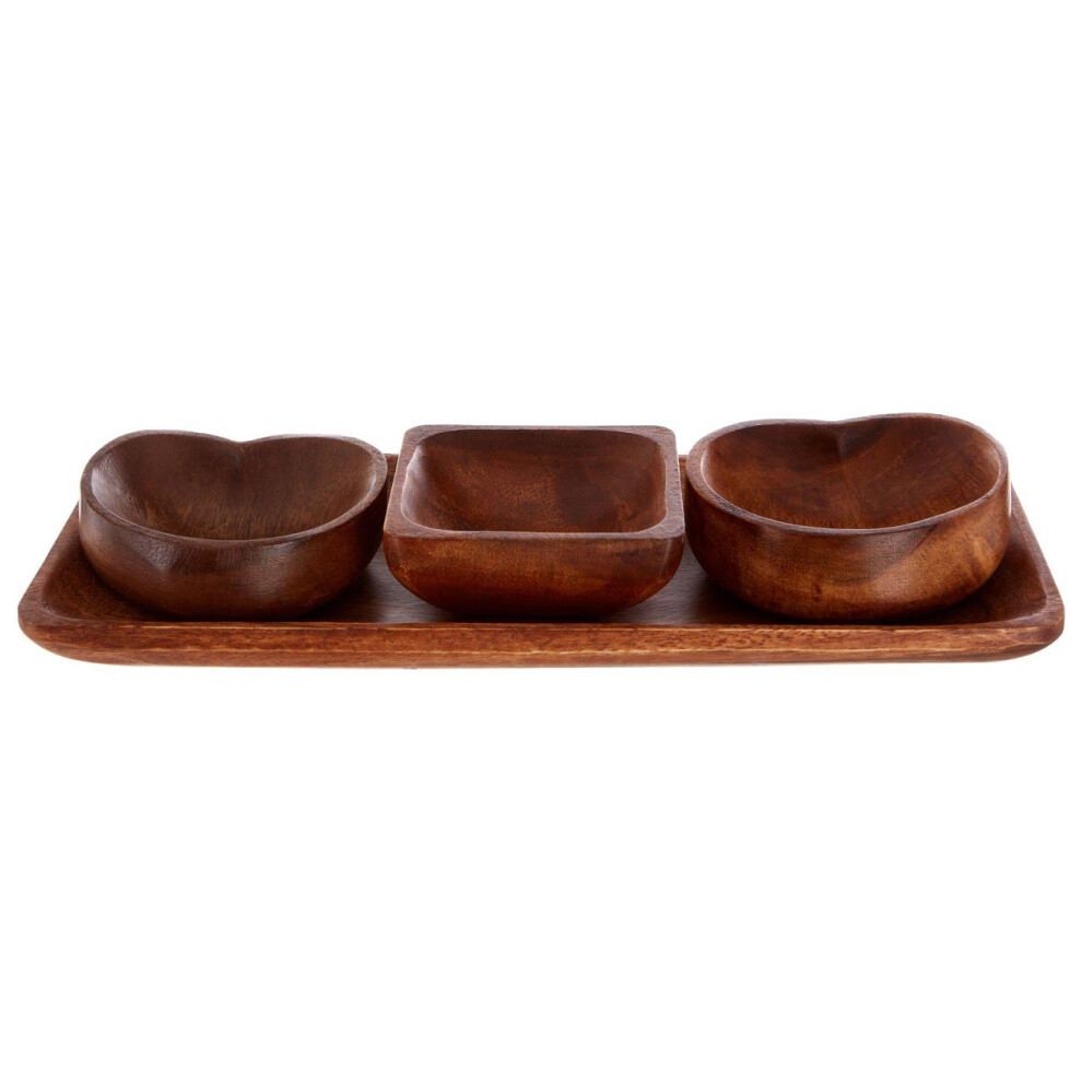 Socorro Serving Dish Set, Acacia Wood