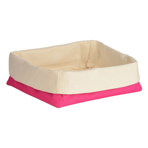 Premier Housewares Bread Basket, Hot Pink/Cream