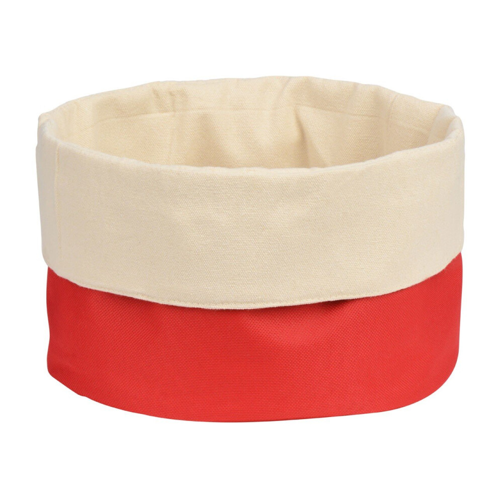 Bread Basket, Red/Cream