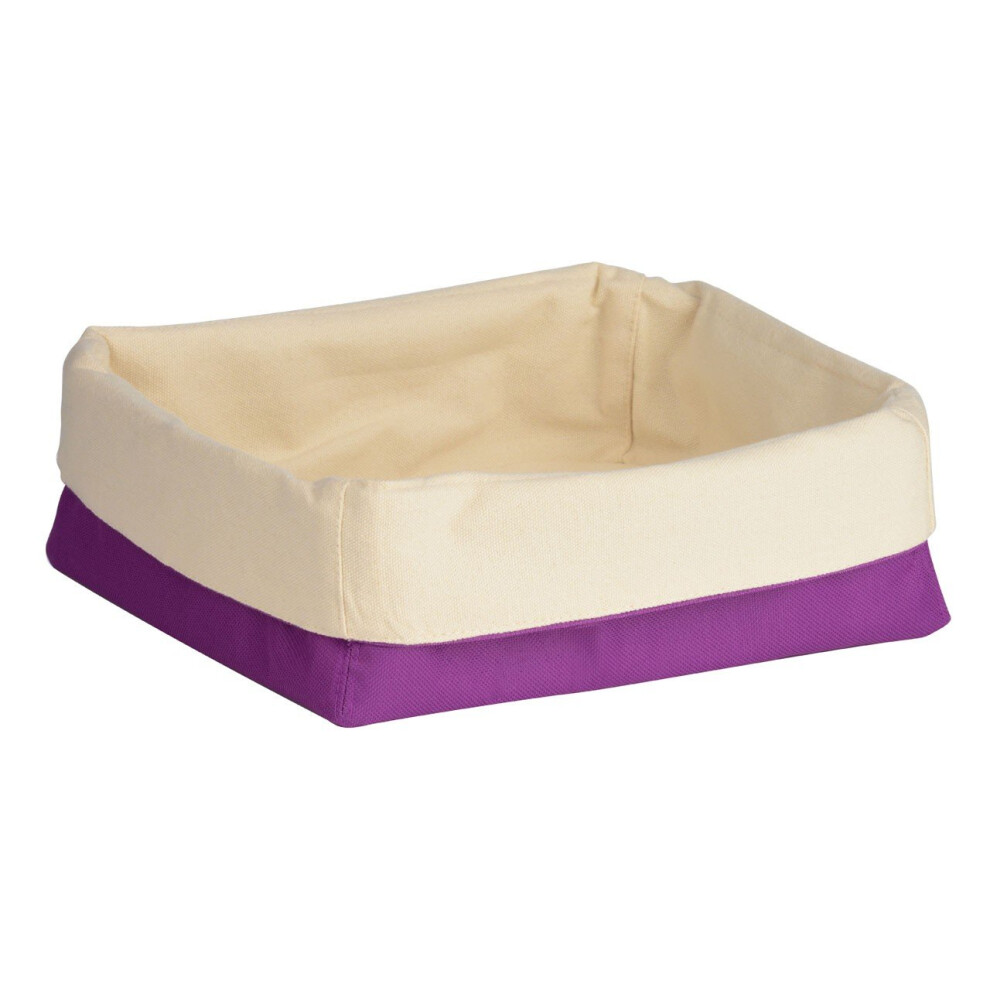 Premier Housewares Bread Basket, Purple/Cream