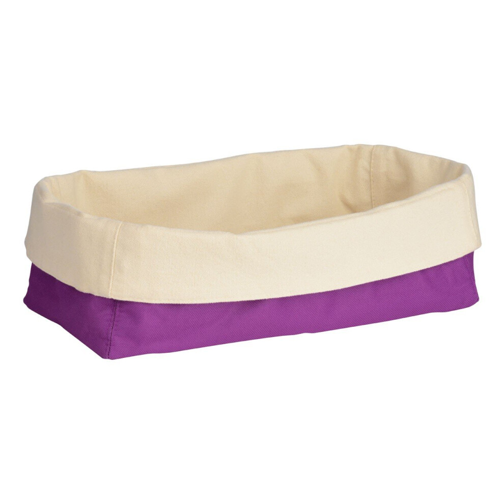 Premier Housewares Bread Basket, Purple/Cream