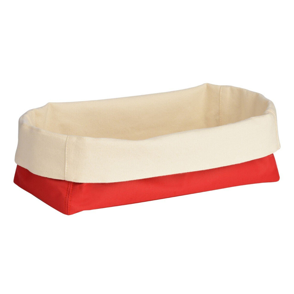 Bread Basket, Red/Cream