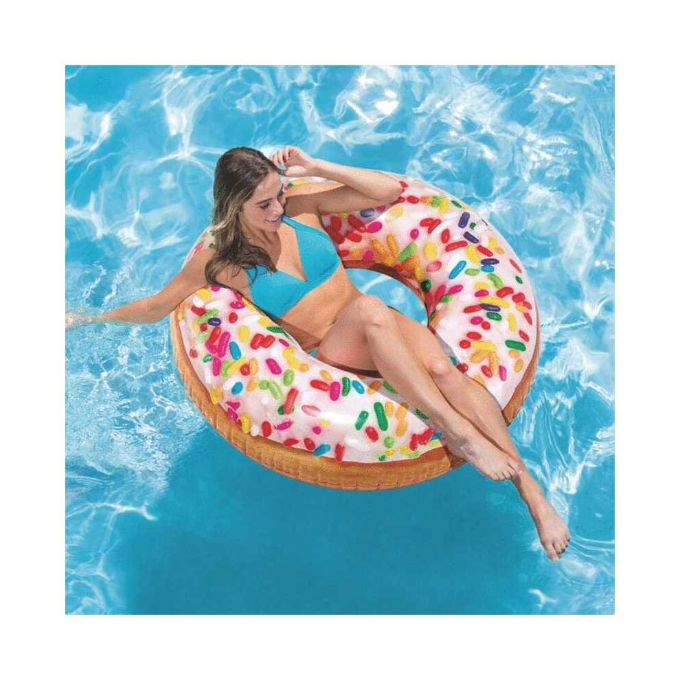 Intex 56263 Sprinkling Donut Inflatable Mattress for the Pool and Beach