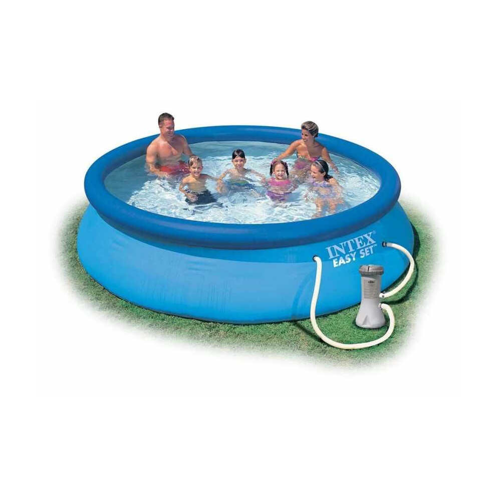 Intex Piscine - Kit Piscine Autoportée Easy Set 4,57 X 1,07 M 6 Cartouches De Filtration Bleu 33276 B