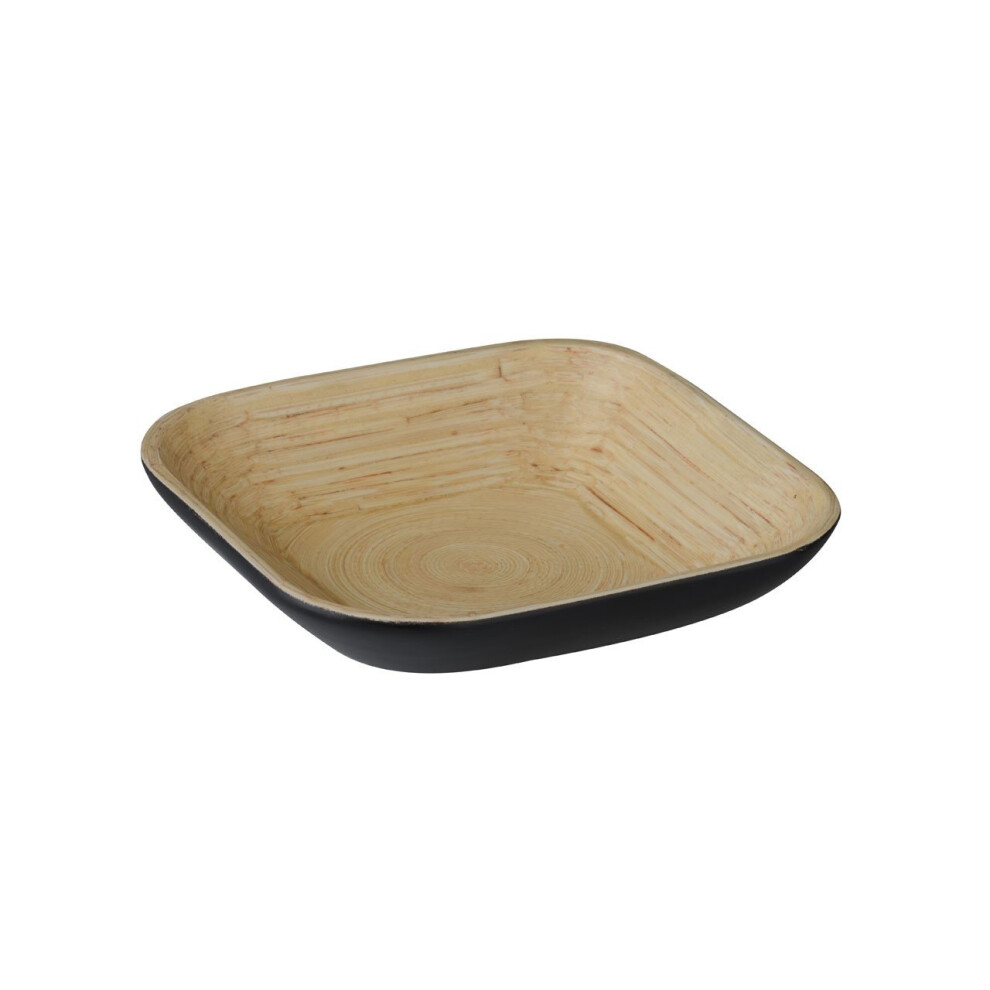 Premier Housewares Kyoto Spun Bamboo Bowl, Black