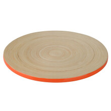 PF-1104411 Kyoto Spun Bamboo Placemat, Orange - Eco-Friendly, Heat-Resistant, Stain-Resistant, Versatile Placemat and Trivet, 25x25 cm