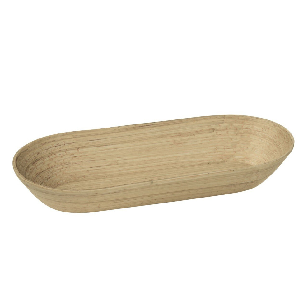 Kyoto Spun Bamboo Oblong Bowl, Natural