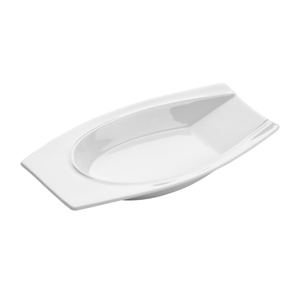 Basso White Porcelain Serving Plate