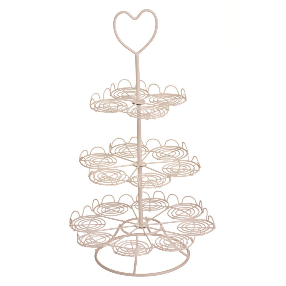 3-Tier Cupcake Stand - Cream