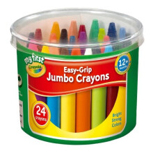 Crayola My First Crayola Easy-Grip Jumbo Crayons 24 by Grip Easy