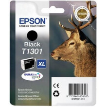 Epson Durabrite Ultra T1301 XL Ink Cart Retail Pack Untagged - Black