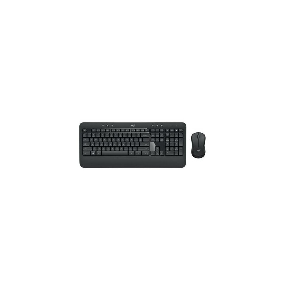 Logitech Mk540 Wireless Keyboard And Mouse Combo, Long Battery Life, Qwerty (Spanish Layout) Type - Black