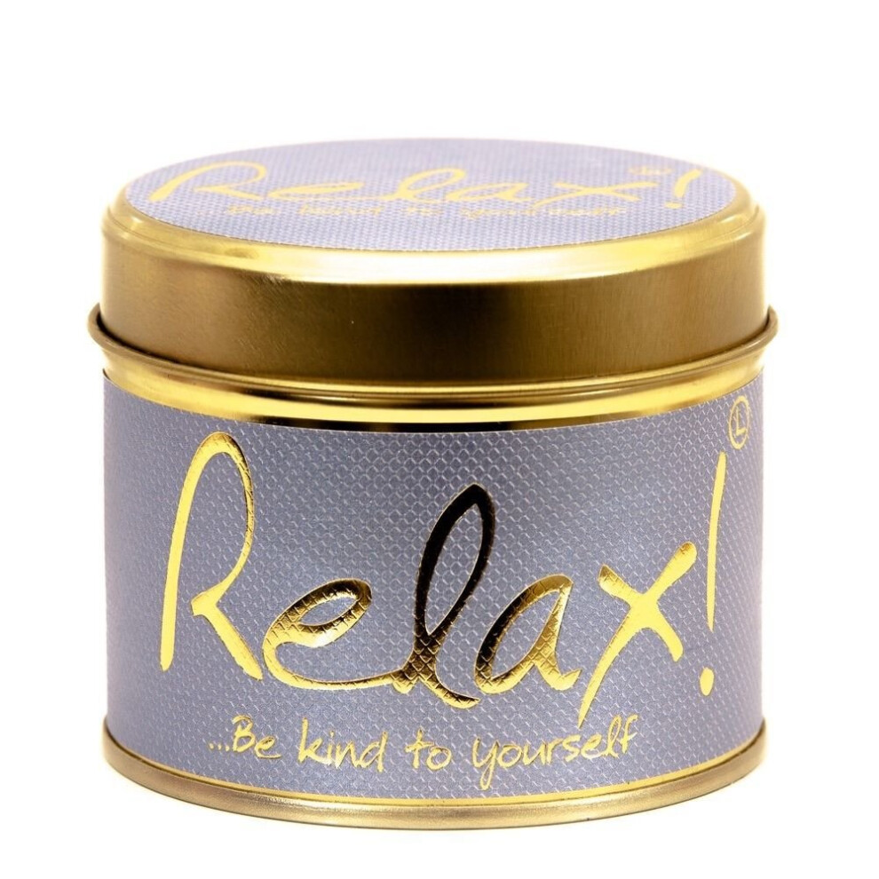 Lily Flame Candle in a Tin - Relax!