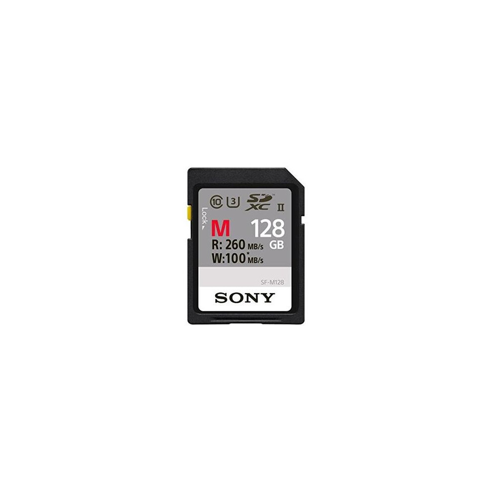 Sony 128GB SDXC Secure Digital Flash Memory Card - EXTRA PROfessional Series Class 10 UHS-II/U3 (Read 260MB/s Write 100MB/s) - SFG1M