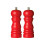 Premier Housewares Salt and Pepper Mill Set, 14.2 cm - Hi Gloss Red 1