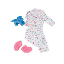 Our Generation Dolls Counting Puppies Dog Print PJS Outfit for Dolls, 18"