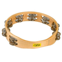 CP390 10 """" drewniany tambourine bezglowy jingles