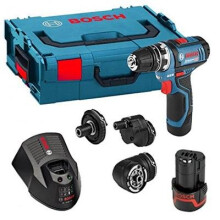 Bosch Professional GSR 12V-15 FC Cordless Drill Driver Set with Two 12 V 2.0 Ah Lithium-Ion Batteries - L-Boxx