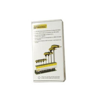 Proxxon Industrial HEX L-handle para o ateliê Jogo de chaves de fenda 8 peças 6 faces internas