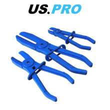 US PRO 3pc Hose Clamp Set Coolant Fuel Pipe Brake Fluid Flexi Hoses