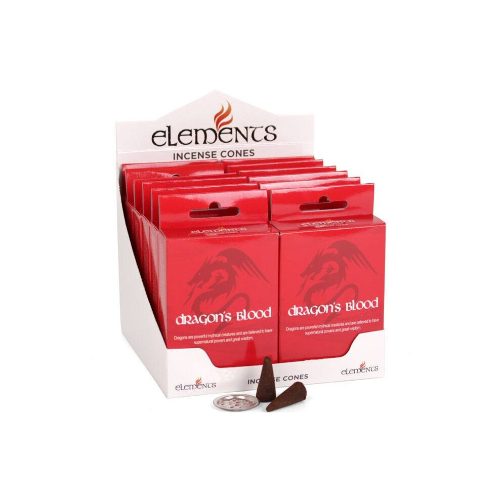 12 Packs of Elements Dragon's Blood Incense Cones